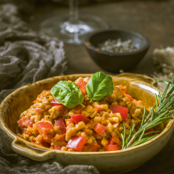 Lot de 2 " Risotto de Petit Épeautre aux Légumes de Potager" ,2 x 400 g - WFV