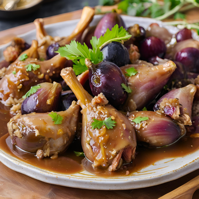 Le Lot de 2 Mitonnés de Canard aux Figues et Raisins en Sauce au Monbazillac 2 x 350 g - WFQ