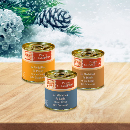 Le Lot de 3 Médaillons Gourmands - 3x100g - NOEL