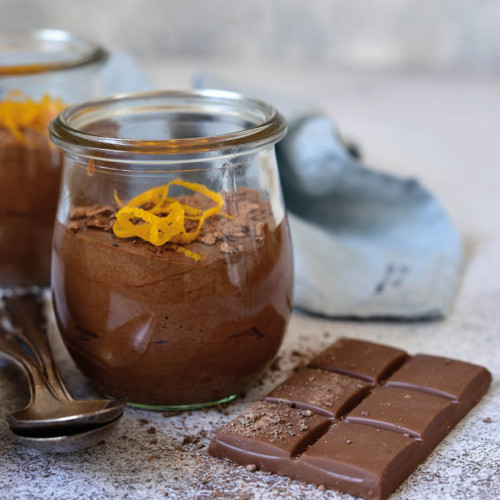 Le Lot de 2 "Le crémeux Exquis de Chocolat Noir à l'Orange