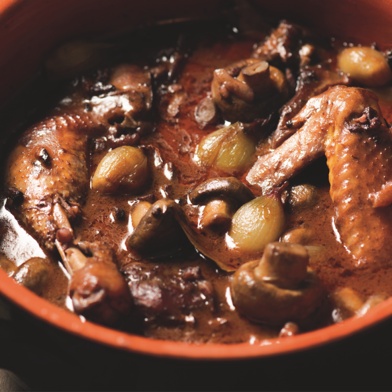 Le Coq au Vin de Cahors Mijoté aux Cèpes, 350g - WFR