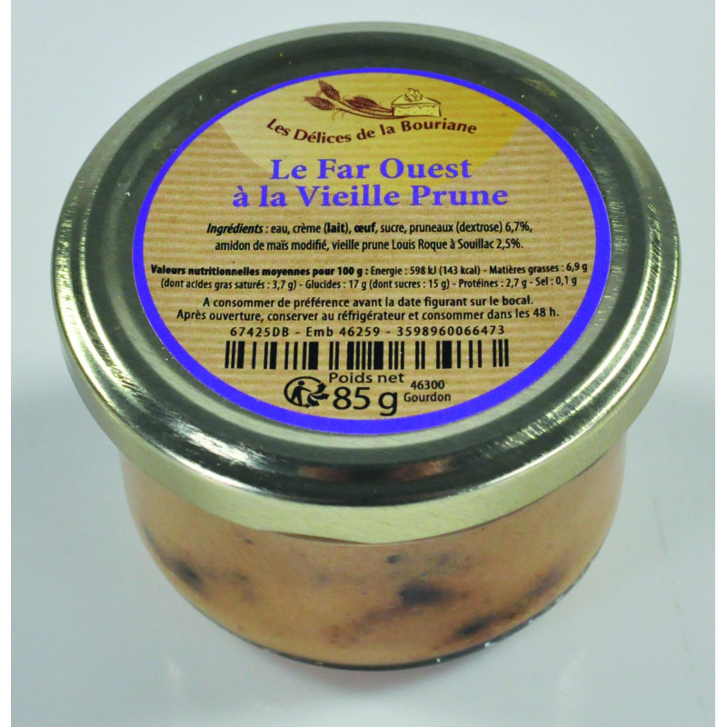 Le Lot de 2 "Le Far Ouest aux Pruneaux et à la Vieille Prune de Souillac", 2x 85g - WFC