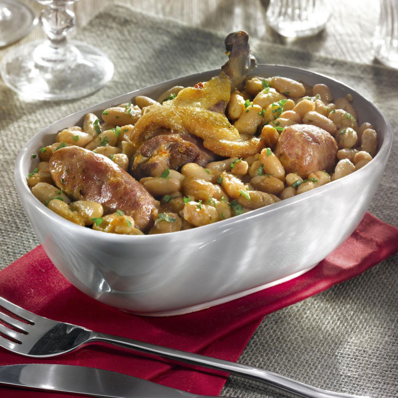 Le Lot de 2 "Le Cassoulet au Confit de Canard et à la Saucisse de Toulouse", 2x 420g - WFC