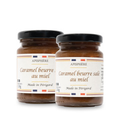 Le Lot de 2 "Caramels Beurre Salé au Miel du Périgord", 2 x 110 g - WFD